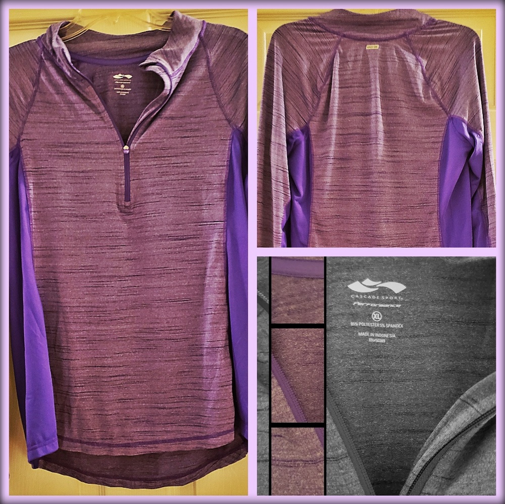 Lightweight purple pullover *cascade sports*